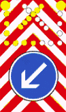 fahrbare Absperrtafel